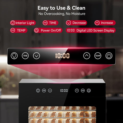 PSIIDAN deshidratadora 650W para secar carne, frutas y hierbas de forma eficiente.