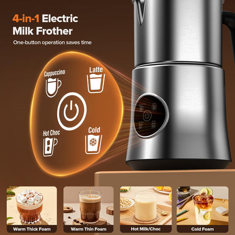 PSIIDAN espumador-leche crema suave para capuchino perfecto.