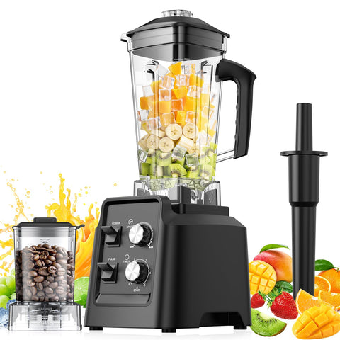 PSIIDAN Blender con vaso de 68 onzas para preparaciones grandes y rápidas