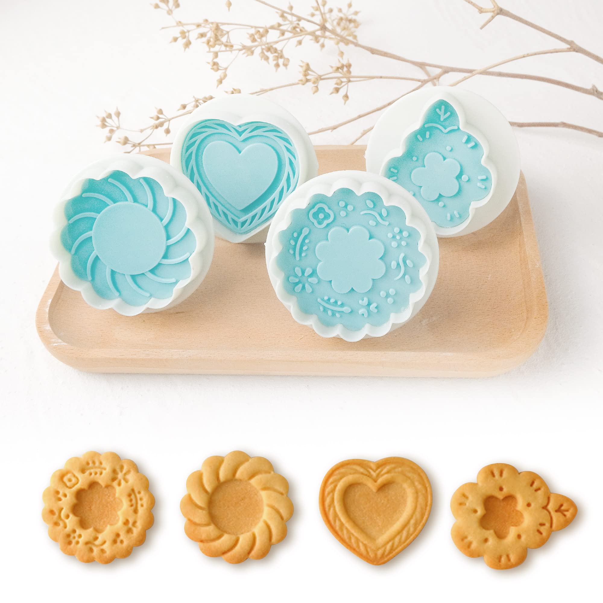 PTSGCAI cortadores de masa con borde liso para galletas perfectas