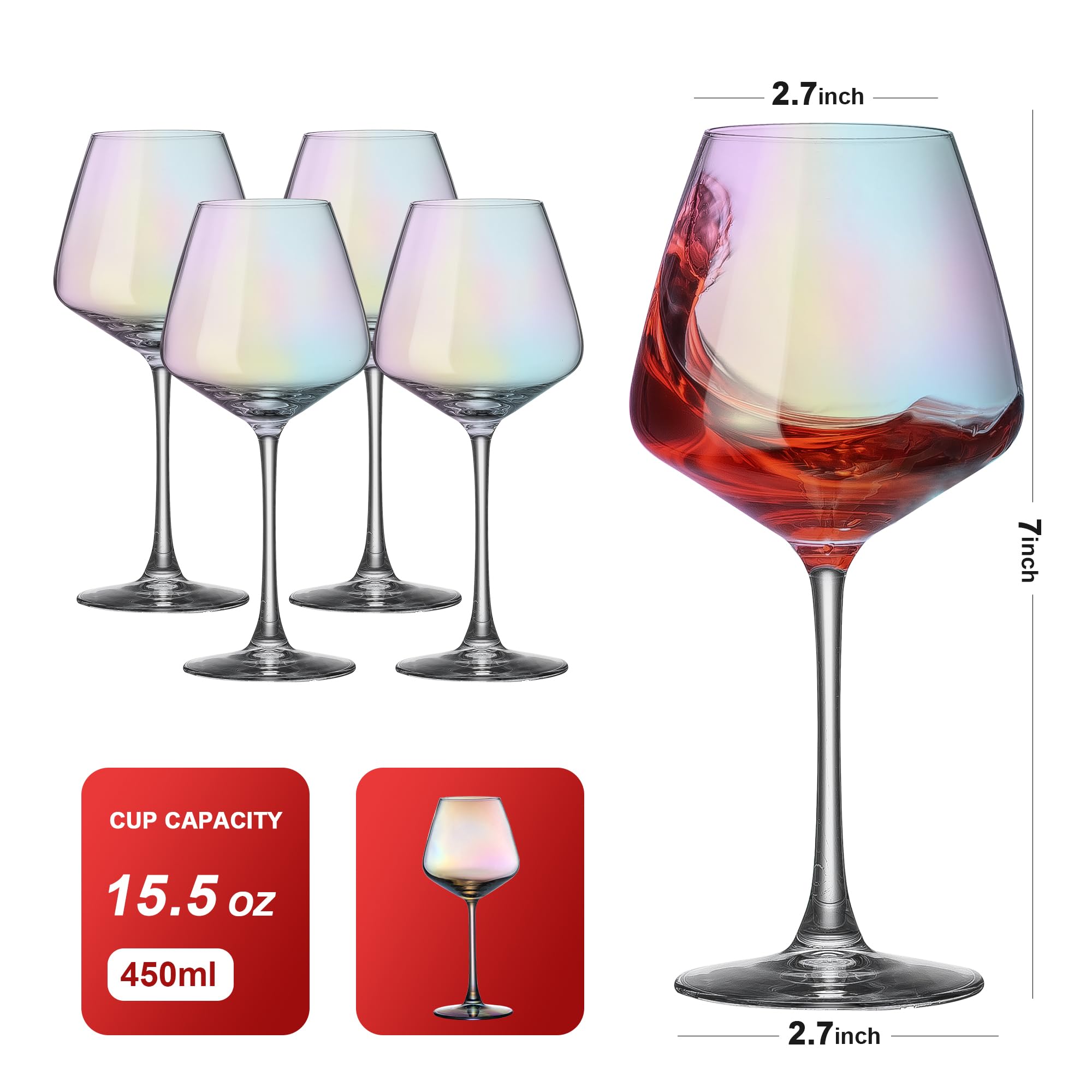 Vaso PTSTING con acabado iridiscente para servicio diario con estilo