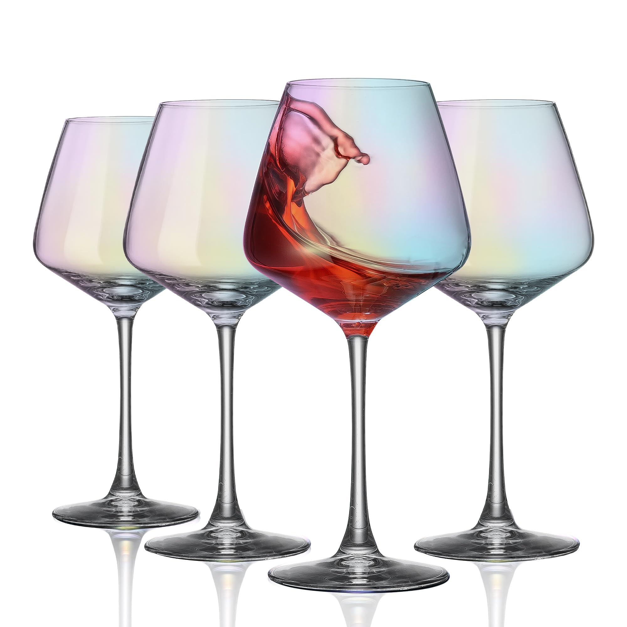 Vaso PTSTING iridiscente 15,5 oz para degustación realza aromas
