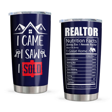 Pudmaple regalo para agente inmobiliario: tumbler 20oz para reuniones y cierres