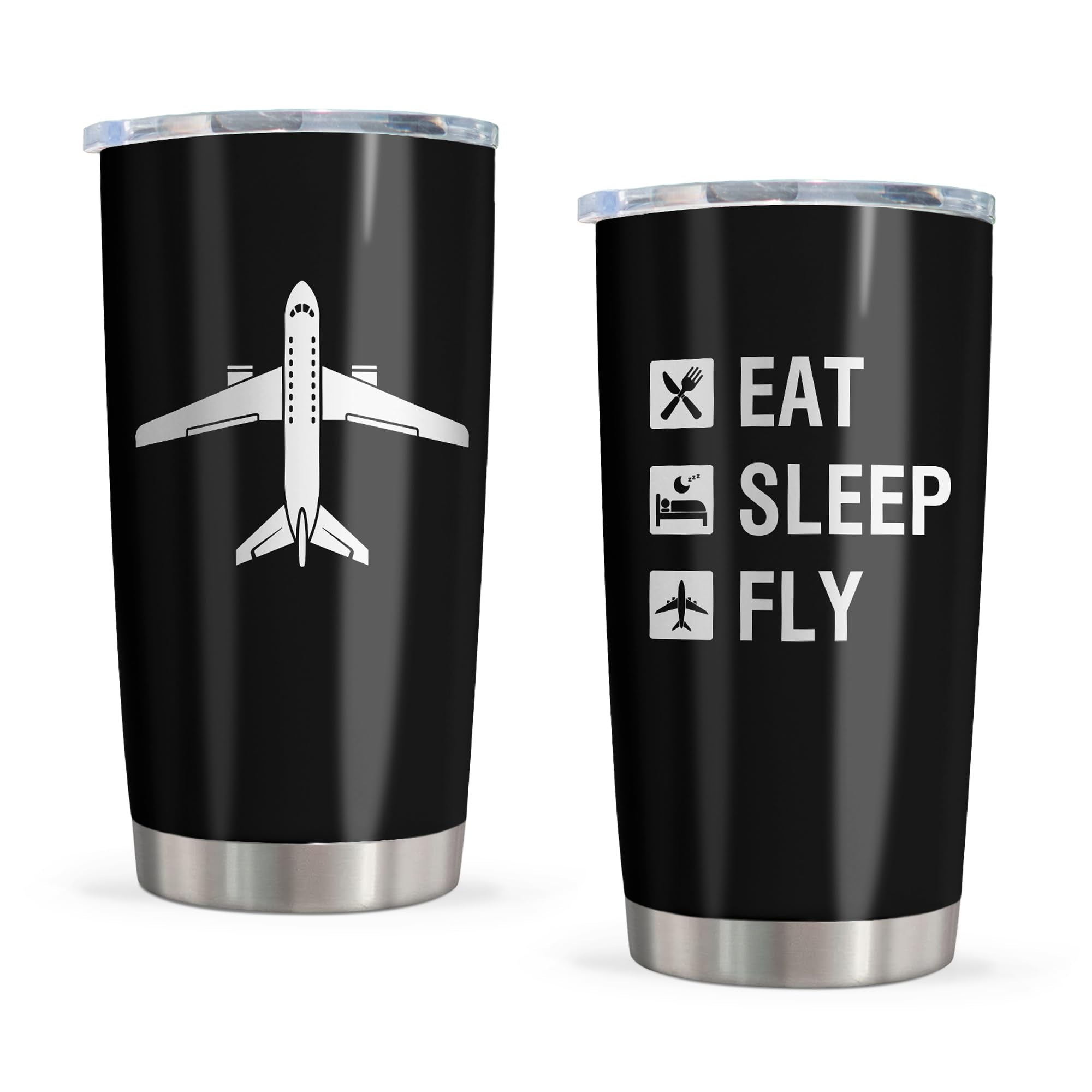Vaso térmico Pudmaple piloto 20 onzas para viajes y regalos prácticos