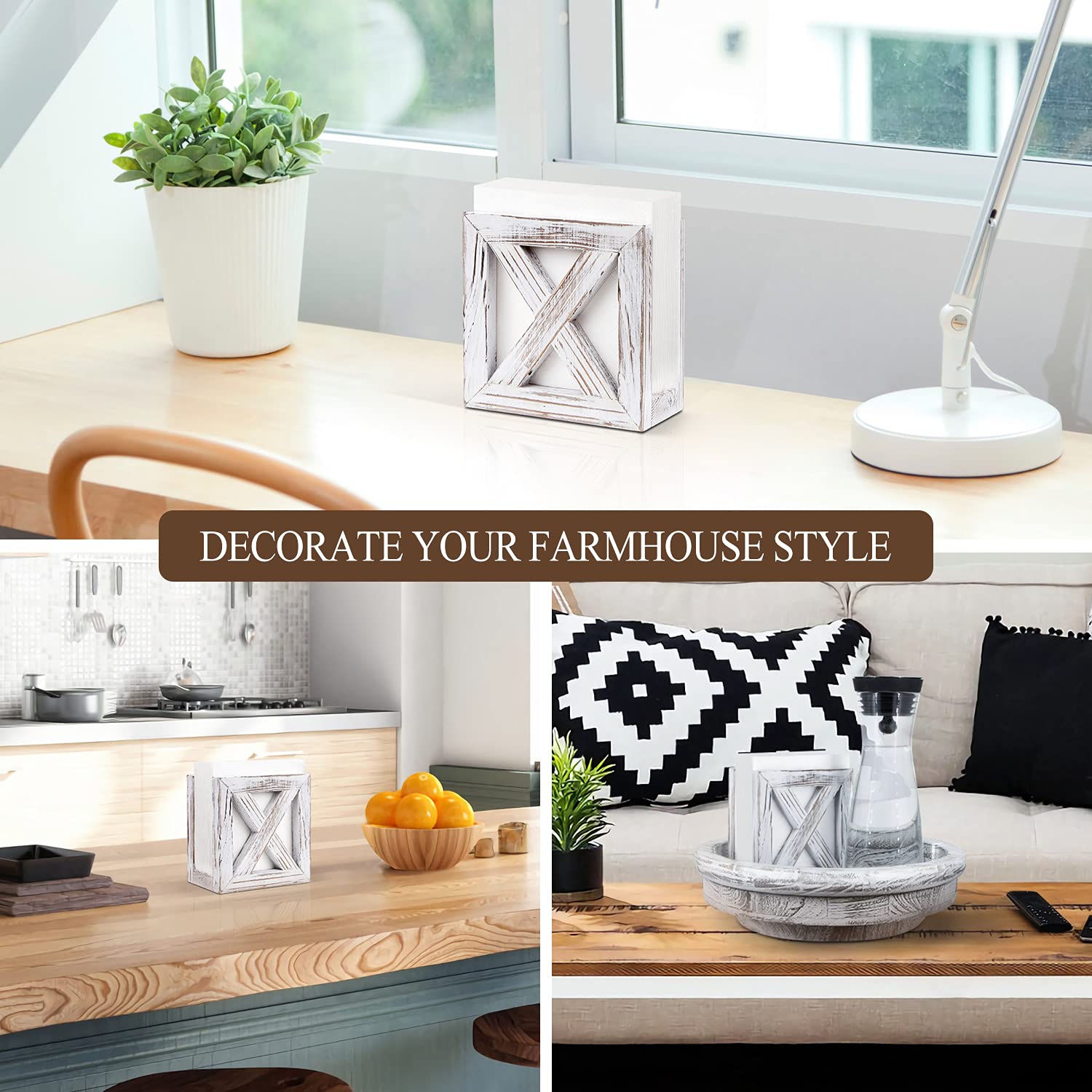 Decoración de mesa PUERSI en madera rústica mejora el ambiente del hogar.