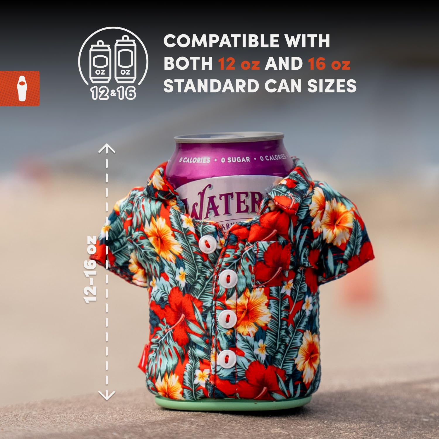 Estilo veraniego Puffin Aloha con diseño colorido para bebidas frías