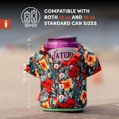 Estilo veraniego Puffin Aloha con diseño colorido para bebidas frías