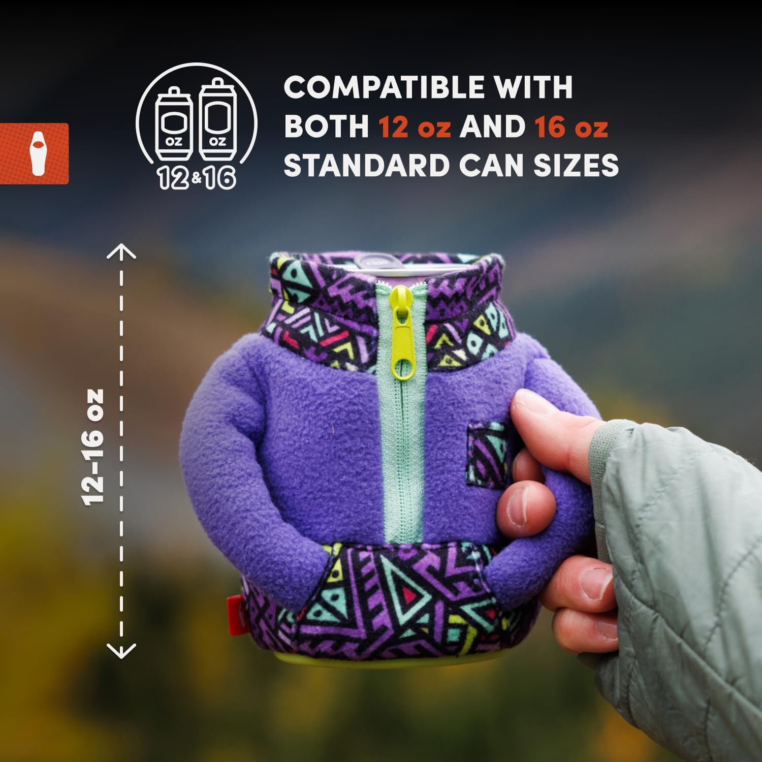 Puffin diseño divertido para lata 12oz añade estilo mientras enfría.