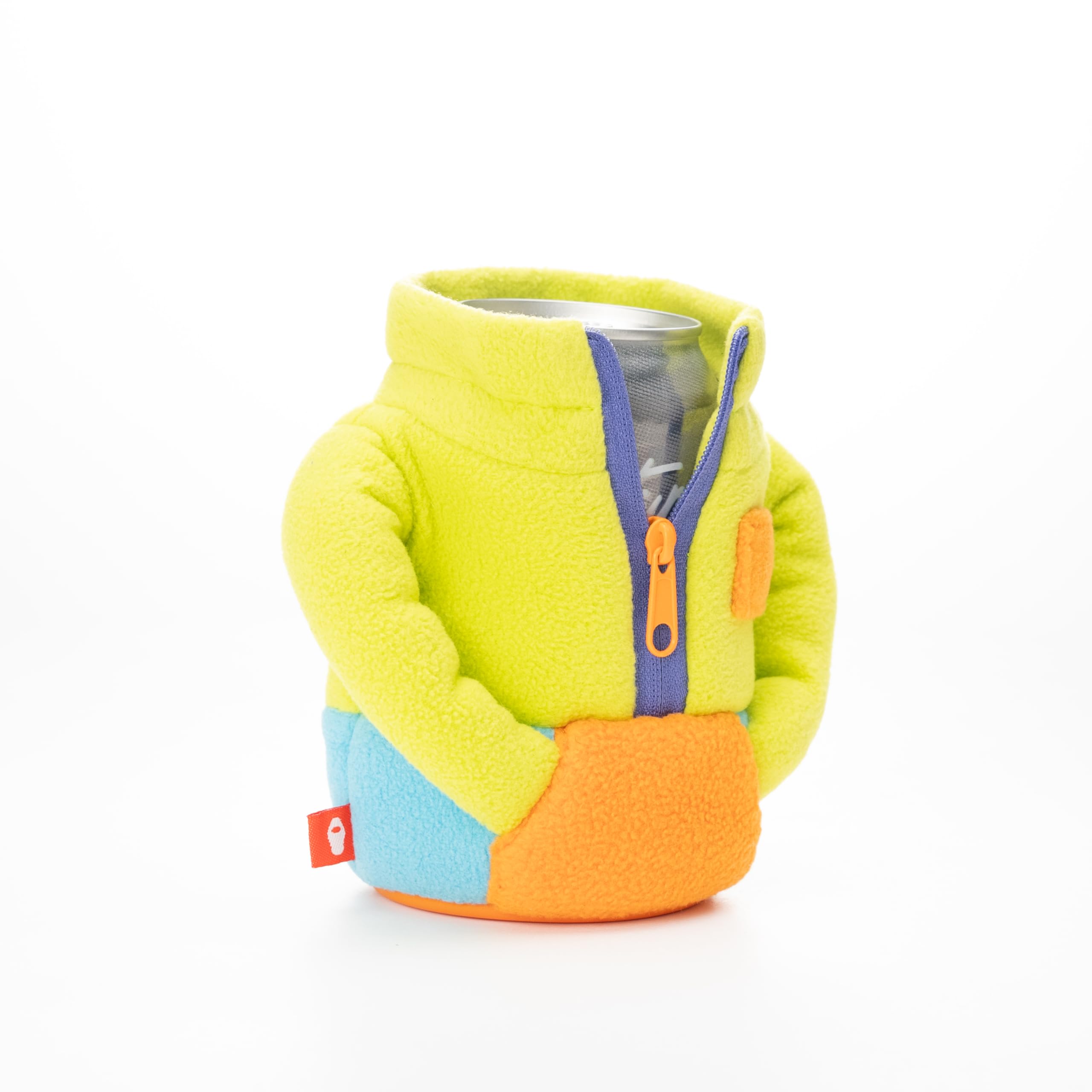 Puffin forro de felpa para botella 12oz, versión portátil y cálida para bebidas