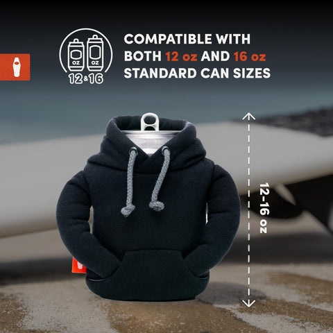 Puffin Hoodie muestra doble aislamiento para 12 y 16 oz