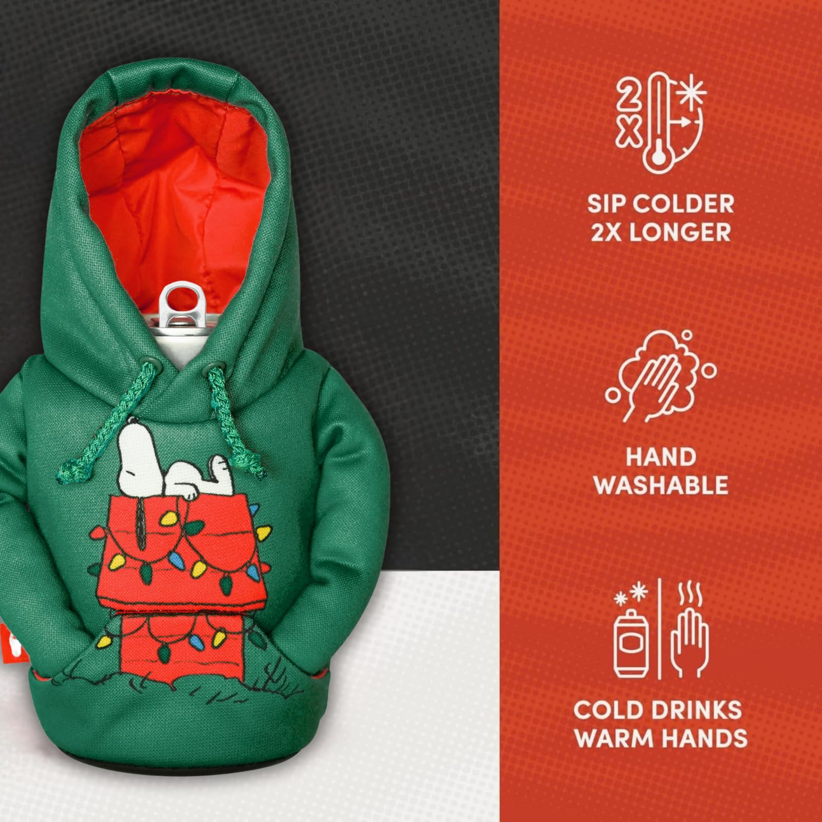 Diversión compartida: Puffin Chaqueta Bebida viste la bebida para momentos sociales.