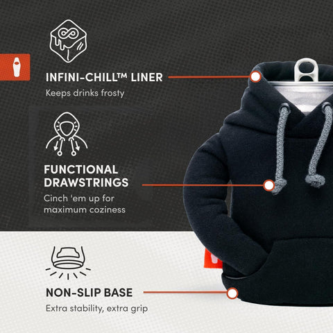 Puffin Hoodie como regalo práctico para amantes de bebidas frías