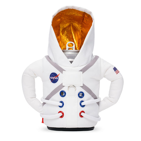 Puffin Space Suit Jacket, vista frontal, mantiene bebidas frías gracias al aislamiento.