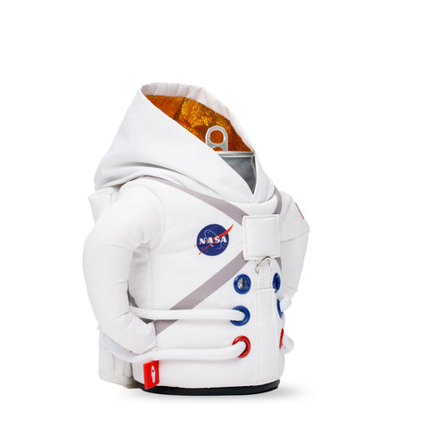 Puffin Space Suit Jacket, vista lateral, ajuste cómodo para latas 12/16 oz.