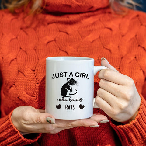 Diseño de ratas en la taza PUHEI, perfecto como regalo y colección.