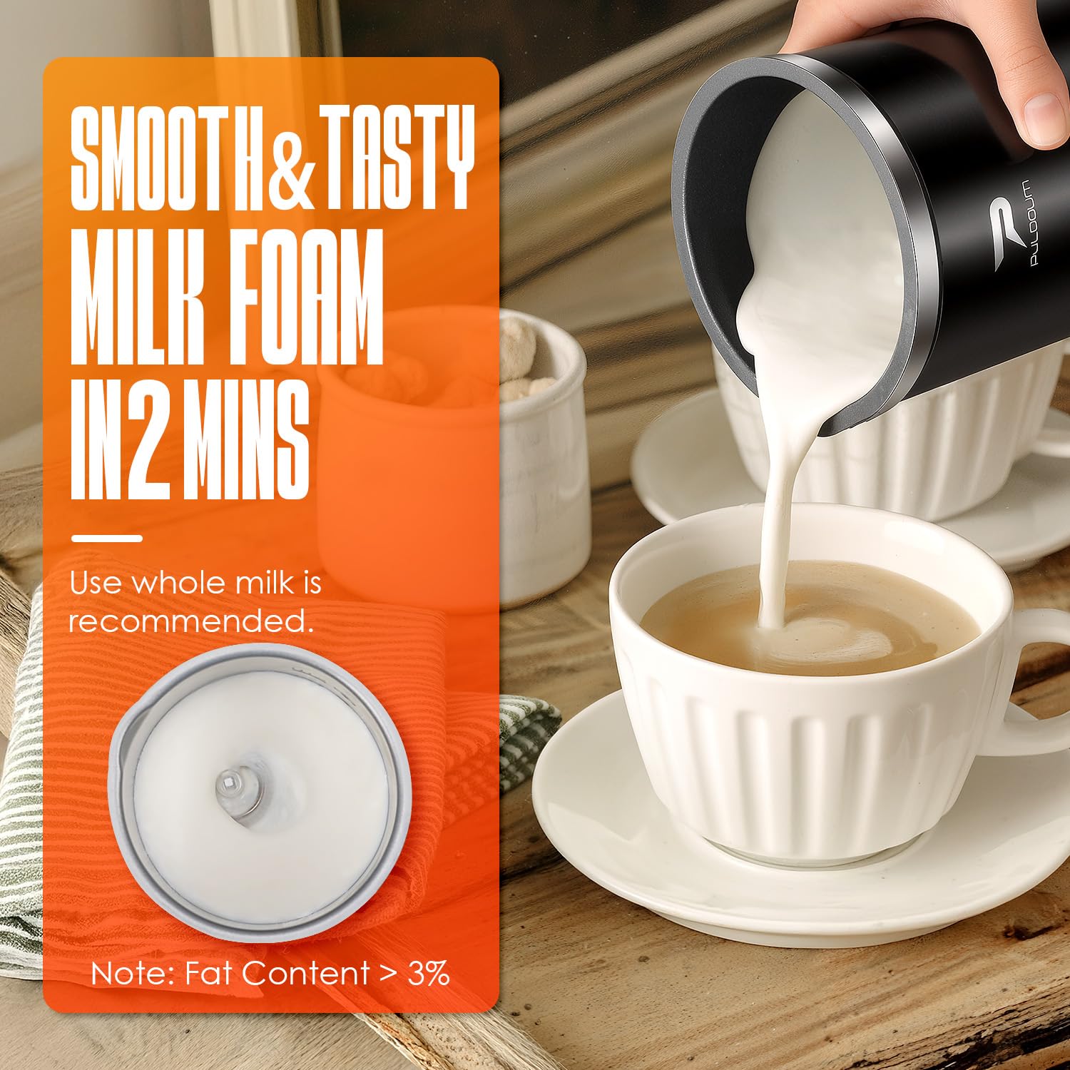 Puldoum estilo cafetera en 2 minutos para café listo.