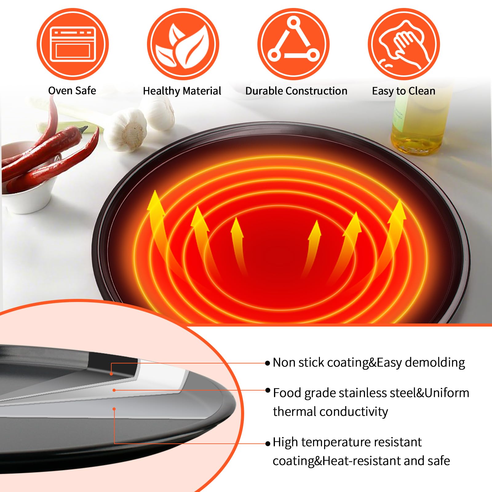 Pulems compatible con Breville Horno Inteligente para una transición fácil entre funciones.
