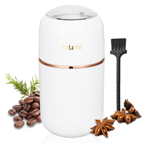 Puloya molinillo para café y granos, molido rápido hasta 75 g para tu taza.