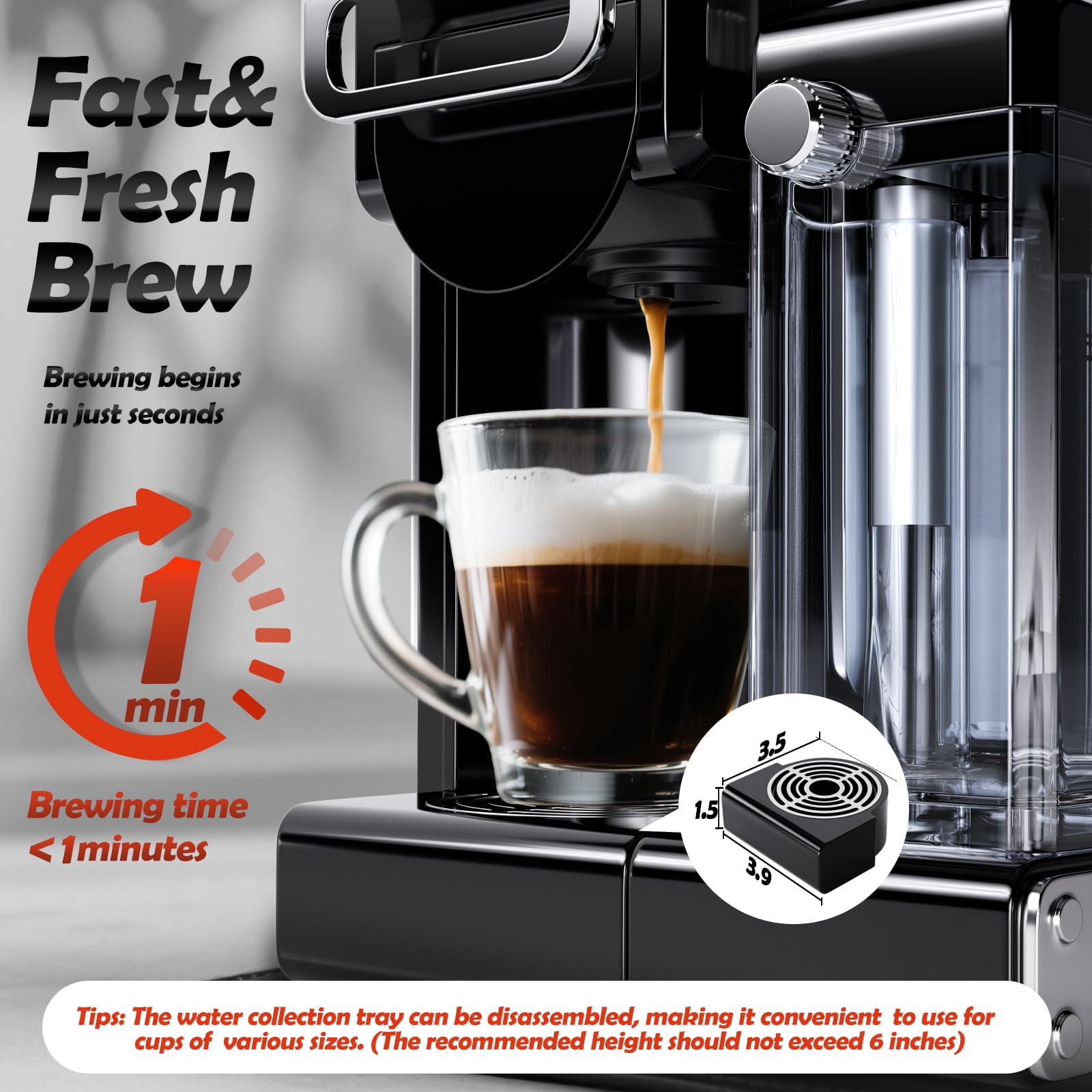 Espumador de leche integrado para cappuccinos cremosos