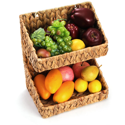 Organizador de cocina para especias y snacks, manteniendo la encimera libre.