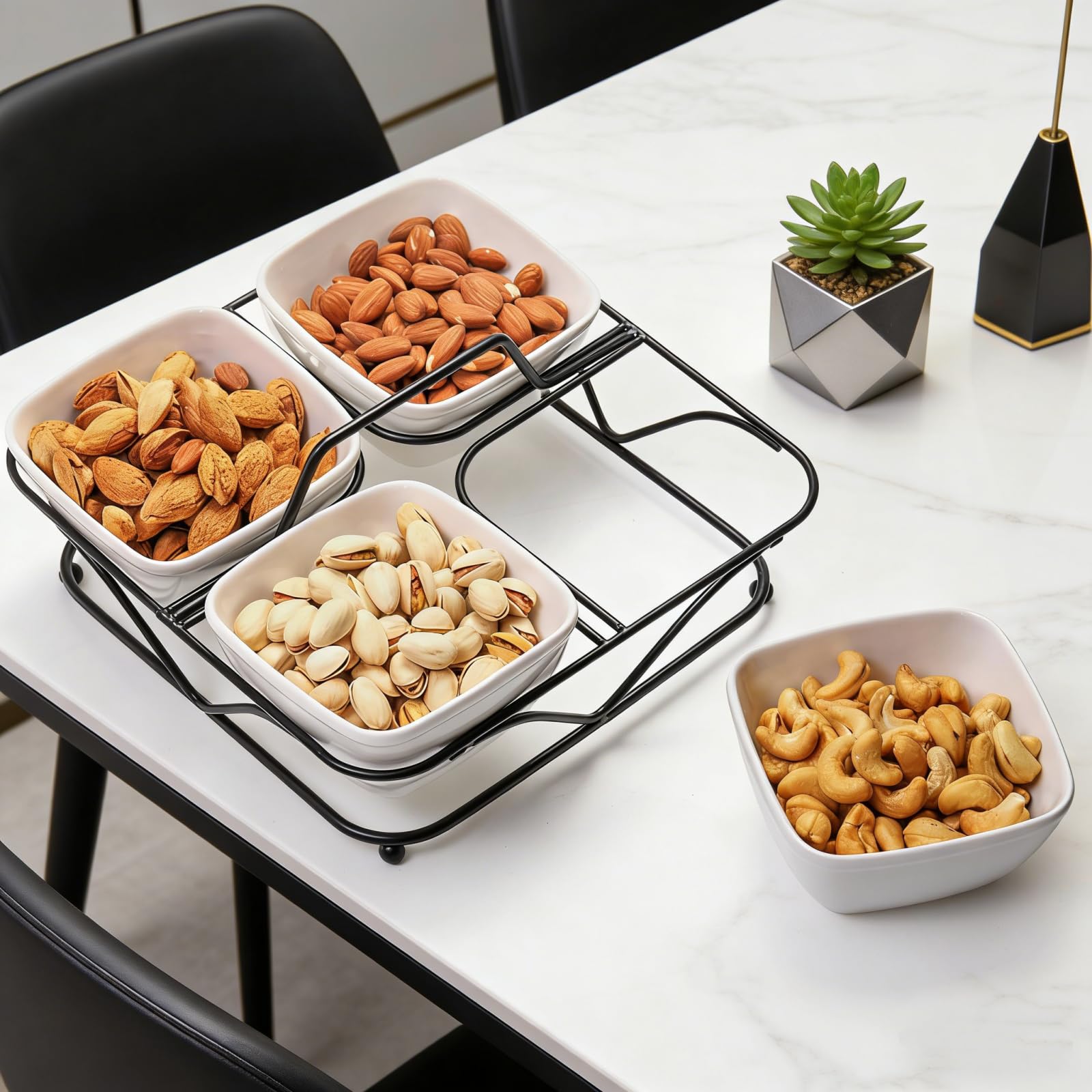 Pumtus plato para chips y dips, ideal para fiestas.
