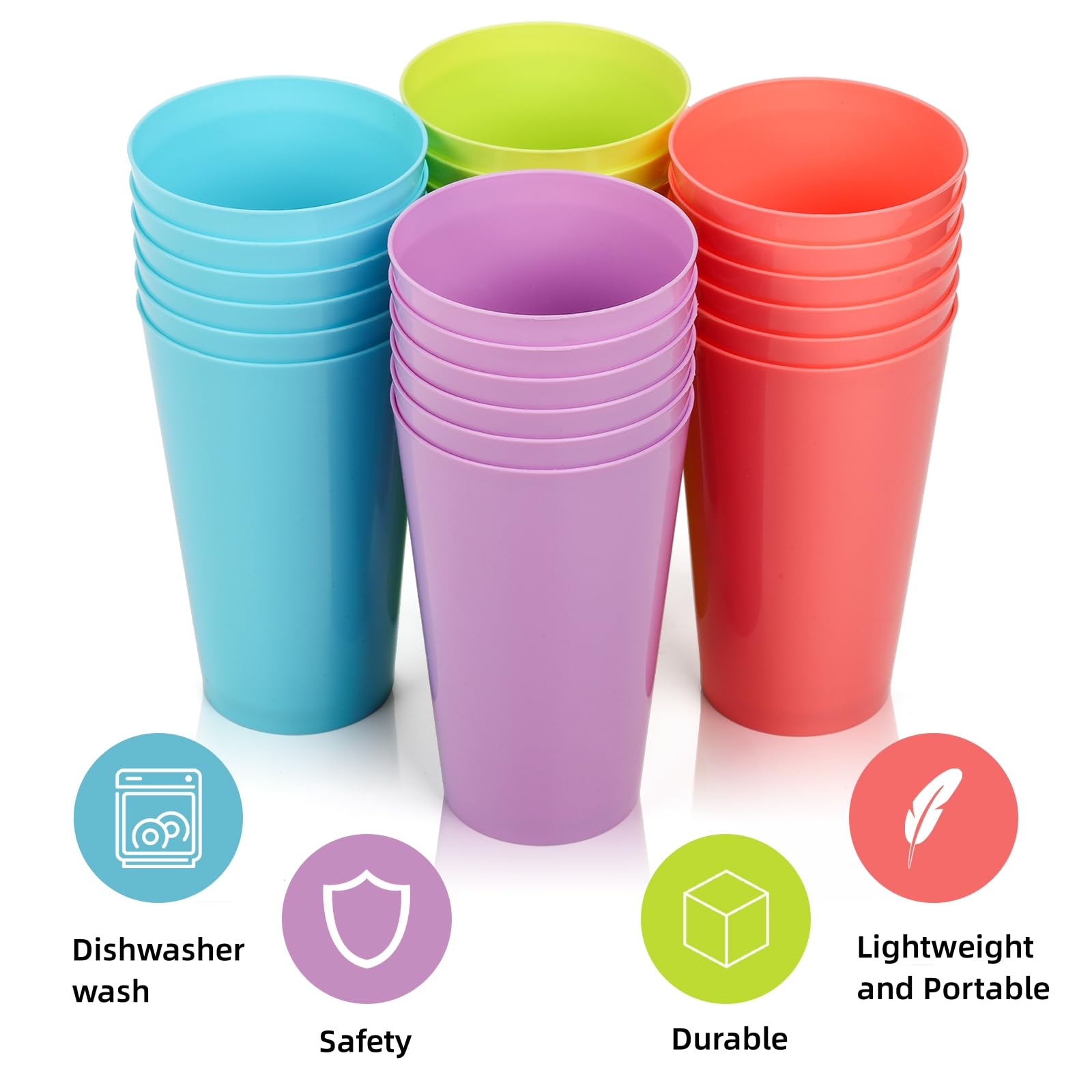 Vaso Pumtus sin BPA, ligero y seguro para beber