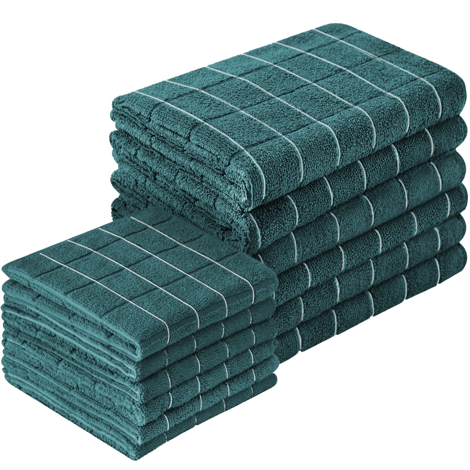 Puomue toallas microfibra cocina 26x18: absorben rápido para platos y superficies.