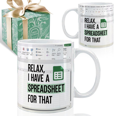 Taza Puouoonyi contable con frase relajante para empezar el día y mejorar la concentración.