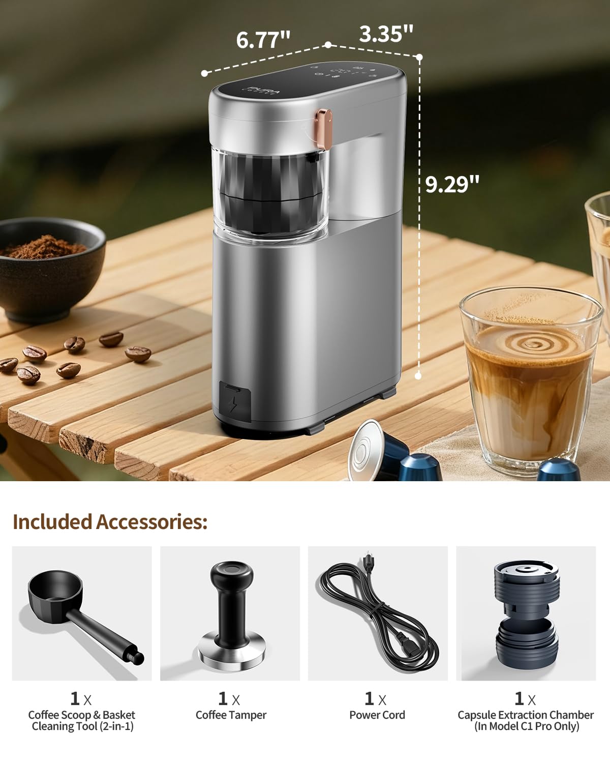 Pura Coffee C1 Pro: versátil para oficina y hogar, lista para espresso