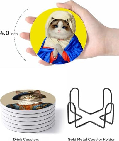 Puraikcmi porta posavasos metalico para ordenar la mesa