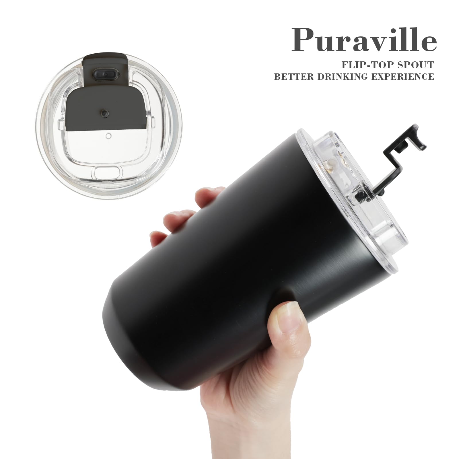 Puraville acabado mate anti-sudor reduce marcas y facilita el agarre.