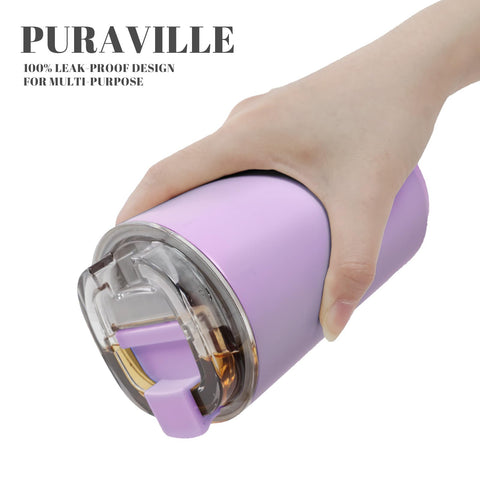 Puraville taza para bebidas frías o calientes, ideal para viajar