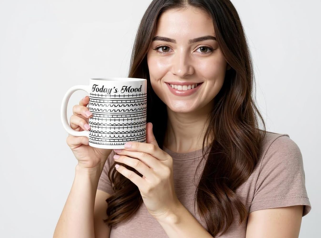 Pure Compression Taza mensaje oculto en dorso, regalo humorístico para amigos