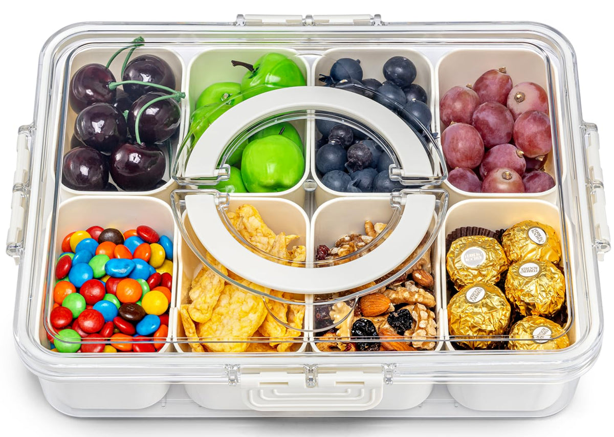 Pure Future Snackle Box con tapa transparente para ver el contenido y mantener frescura