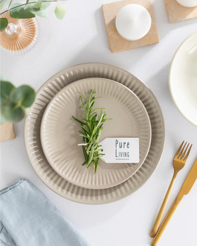 Pure Living: cuencos de cerámica ribeteados, ideales para sopas y cereales
