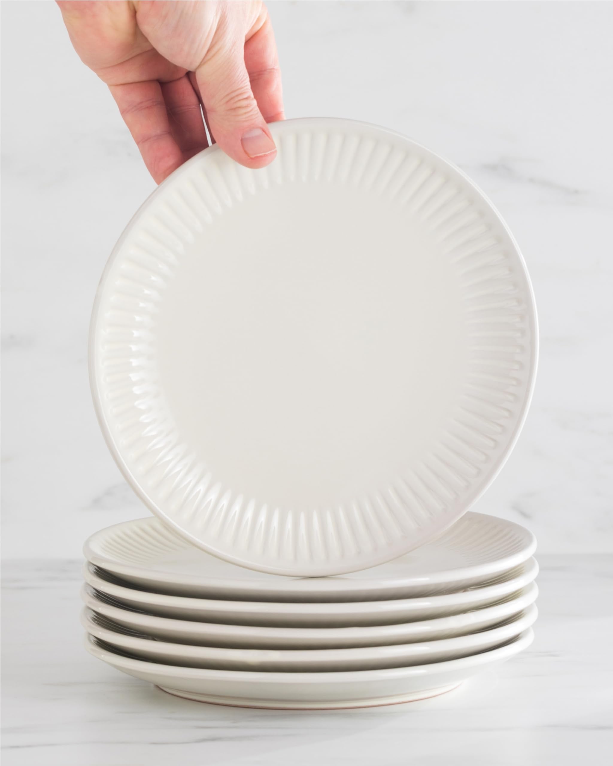 Pure Living Interior Design: juego de cena cerámica beige conjunto escandinavo para 8
