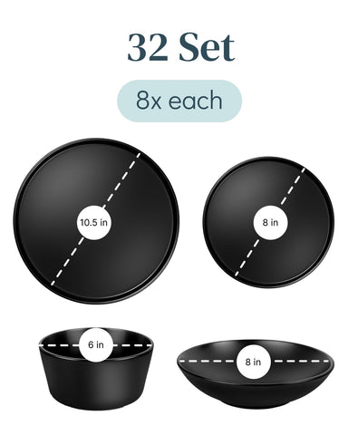 Pure Living Interior Design plato hondo negro mate, perfecto para sopas y guisos.