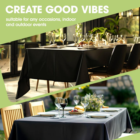 Conjunto de tres manteles Pureegg rectangular 60x84, ideal para eventos