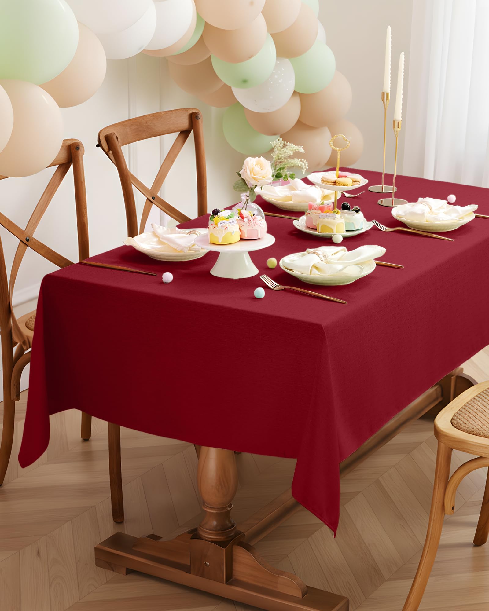 Diseño elegante de mantel Pureegg para cenas y eventos