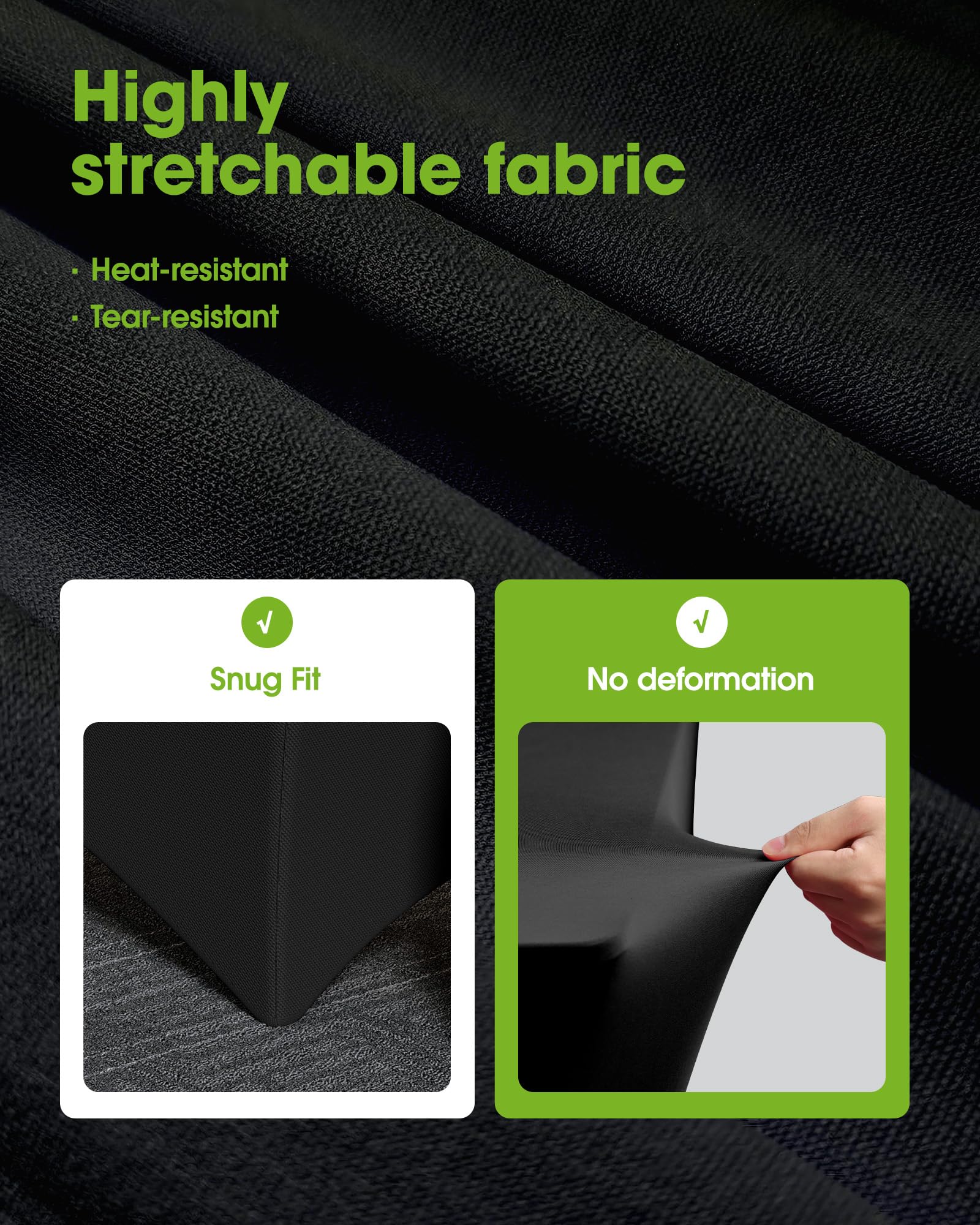 Pureegg funda de mesa con costuras dobles para mayor durabilidad.