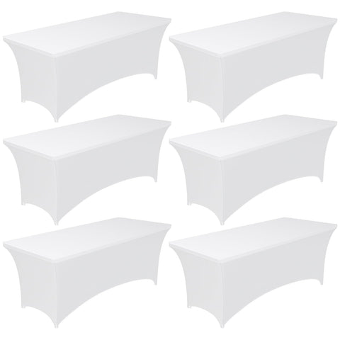 Pureegg funda de mesa spandex 6ft ajustada para exterior, mantiene aspecto limpio.