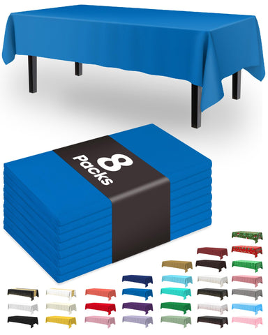 Mantel Pureegg azul 54x108 para graduación y protección de la mesa.