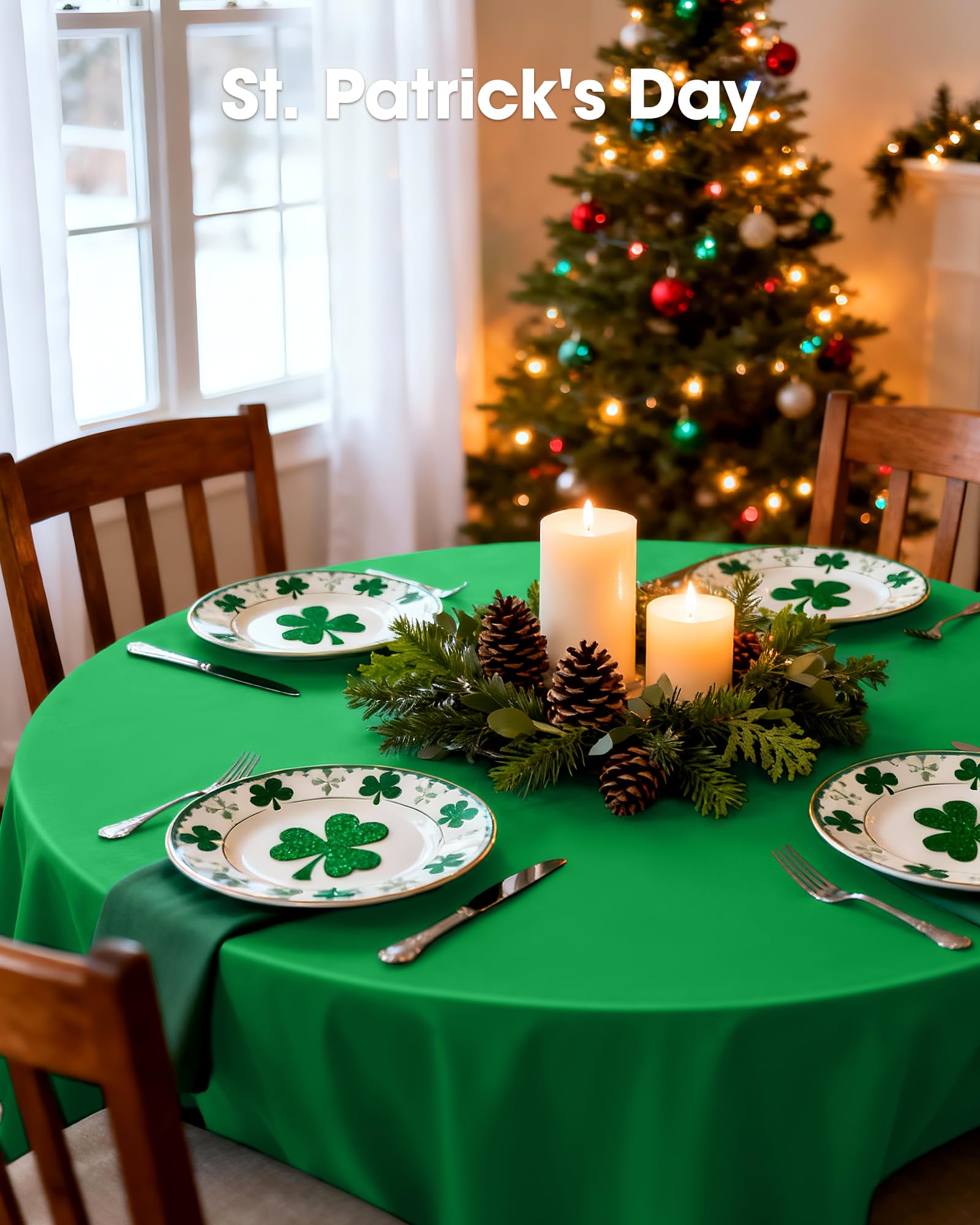 Mantel para eventos Pureegg verde esmeralda, uso único