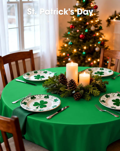 Mantel para eventos Pureegg verde esmeralda, uso único
