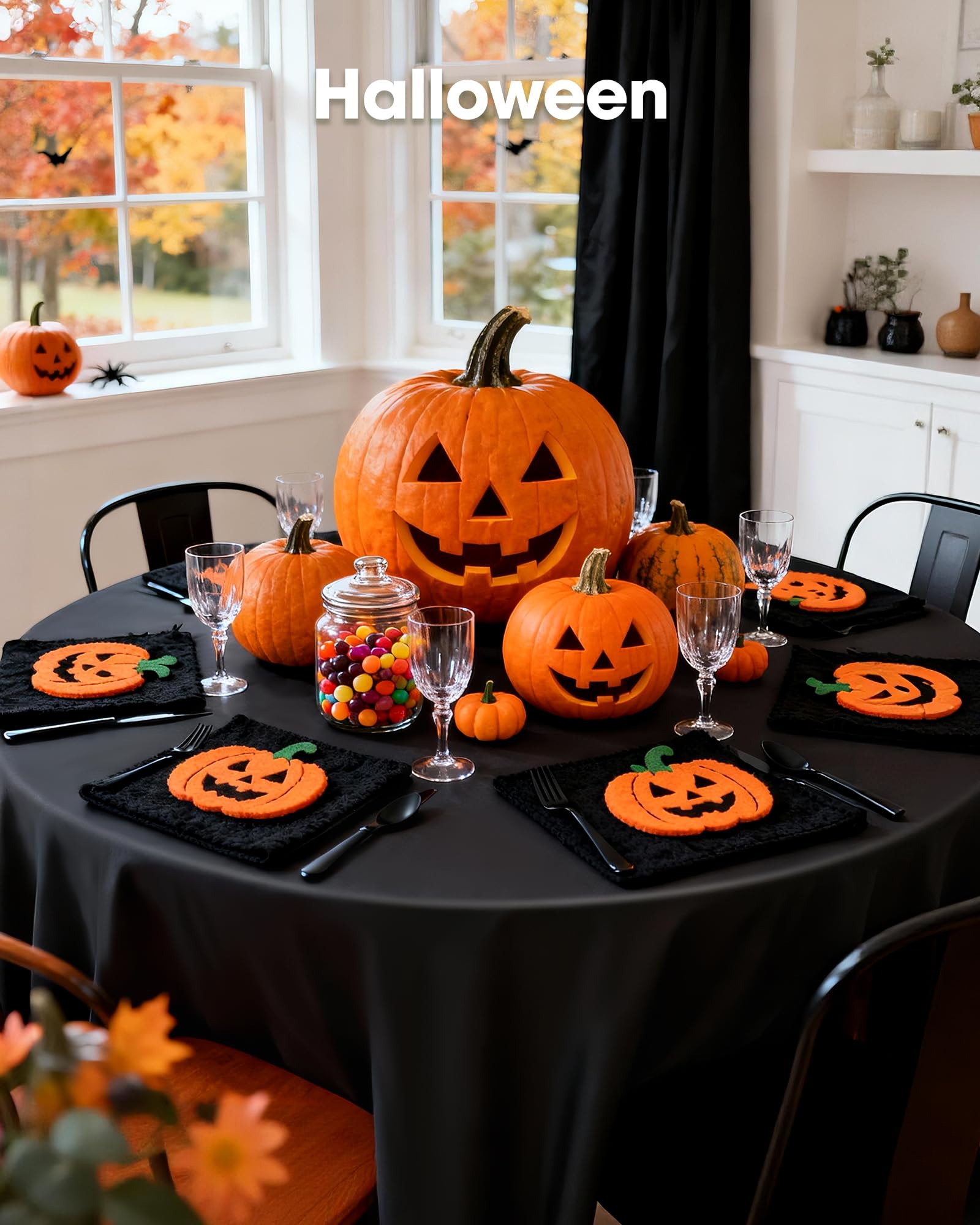 Mantel desechable para eventos al aire libre Pureegg negro.