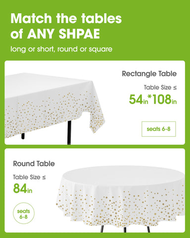 Cubierta de mesa desechable Pureegg rectangular, para fiestas al aire libre