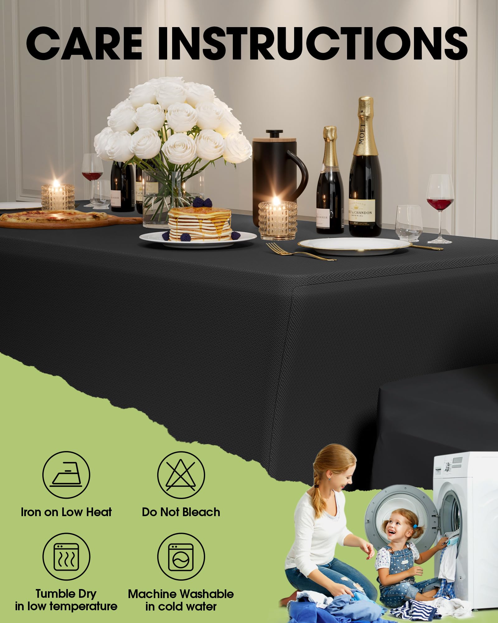 Pureegg mantel para eventos elegantes, bodas y banquetes.