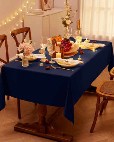 Mantel Pureegg ideal para bodas y reuniones, creando ambiente refinado.
