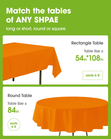 Mantel naranja Pureegg para Halloween protege la mesa con estilo.