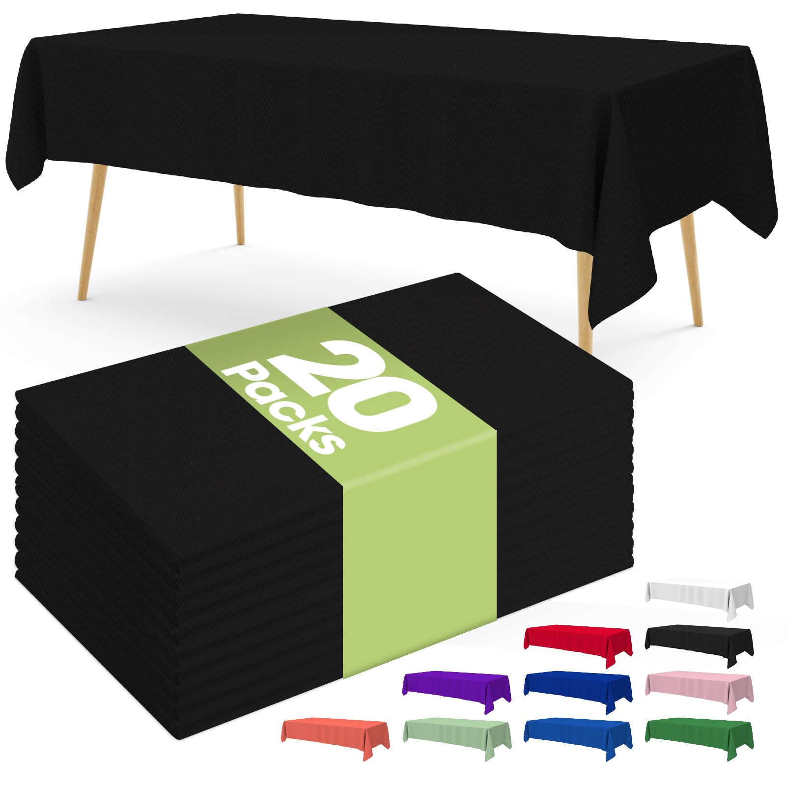 Mantel Pureegg plástico descartable 54x108 para proteger mesas en fiestas
